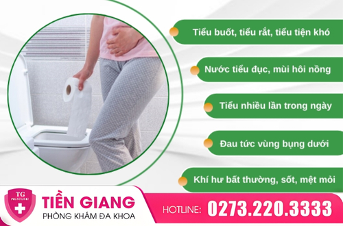 Triệu chứng viêm niệu đạo ở nữ.